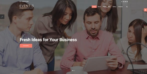 шаблон бизнес-конференции joomla