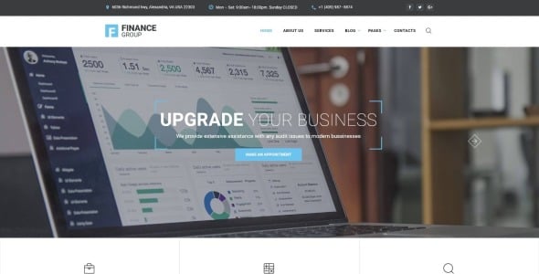 Бухгалтерский учет и аудит многостраничный html шаблон сайта