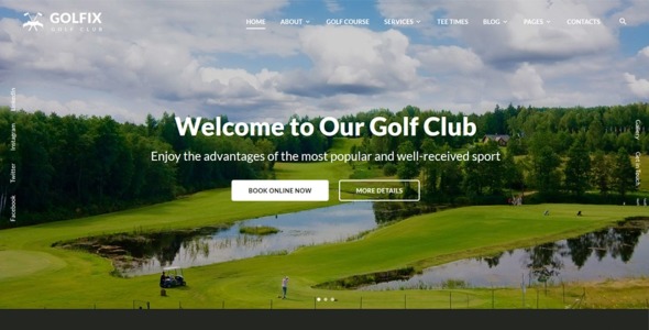 гольф-клуб многостраничный html шаблон веб-сайта