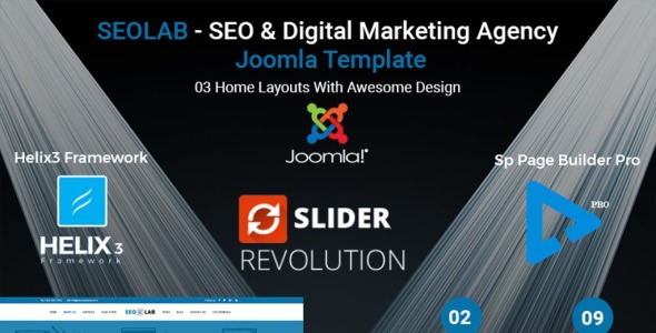 seo &amp; digital marketing agency joomla шаблон