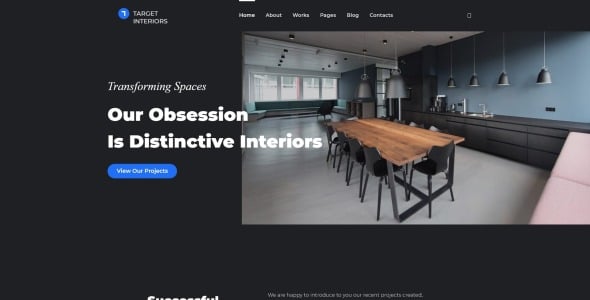 дизайн интерьера wordpress тема