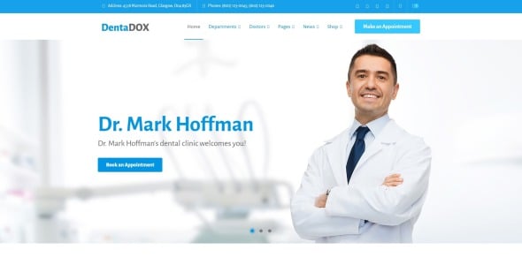 denistry клиника wordpress тема