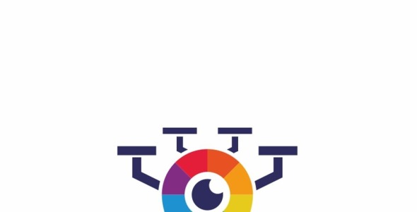 Шаблон логотипа на тему графика