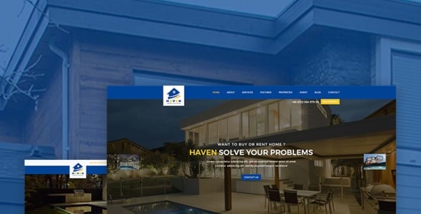 шаблон сайта недвижимости