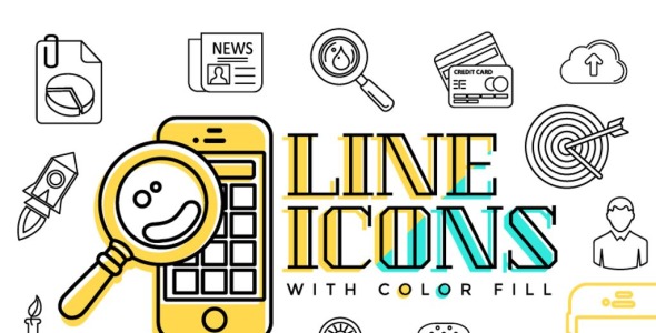 Набор иконок на тему графика