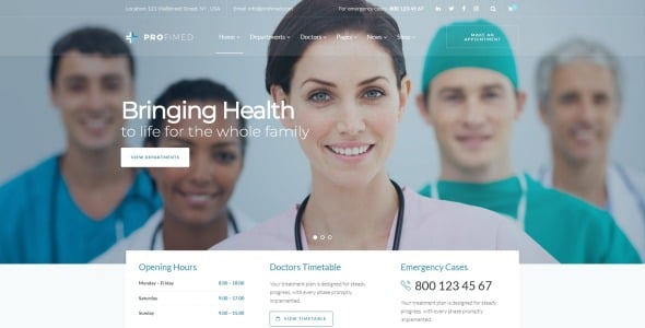 медицинский сайт wordpress тема