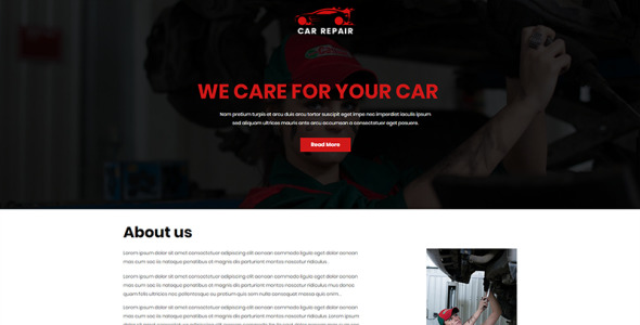 Unbounce шаблон на тему автодилер