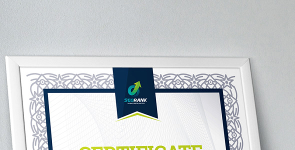 Шаблон сертификата на тему графика