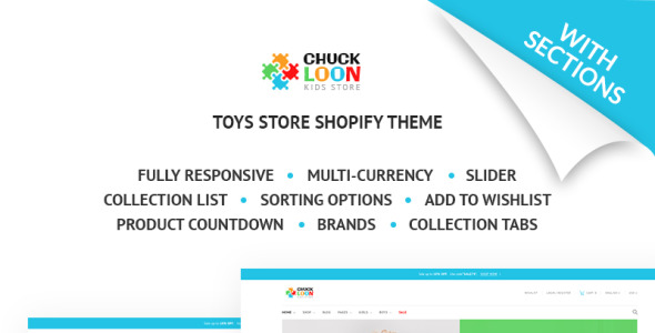 отзывчивые игрушки и детская одежда интернет-магазин shopify тема