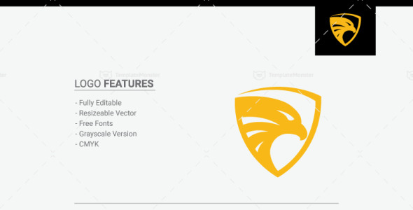Шаблон логотипа на тему графика