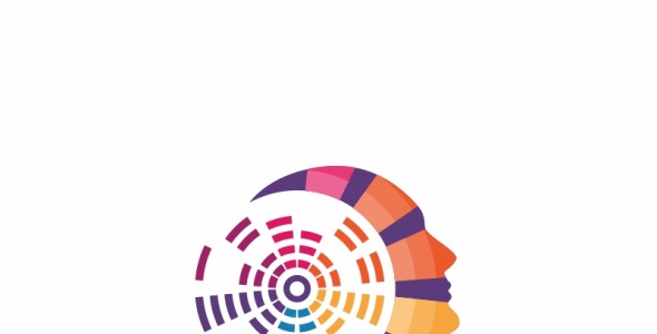 Шаблон логотипа на тему графика