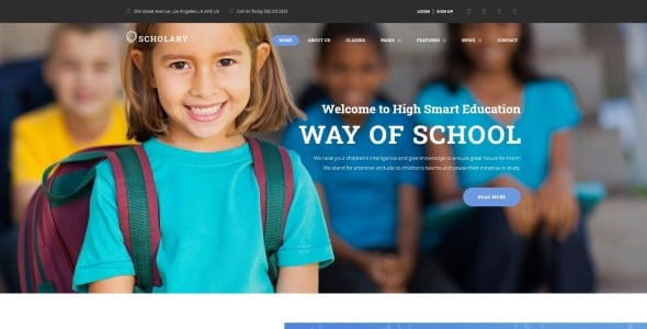 начальная школа wordpress тема