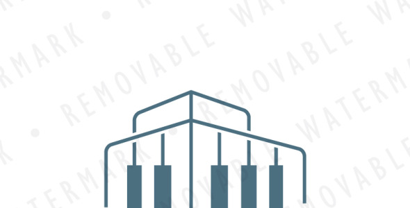 Шаблон логотипа на тему графика