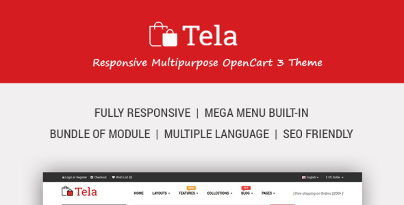 универсальный шаблон opencart для электронной коммерции