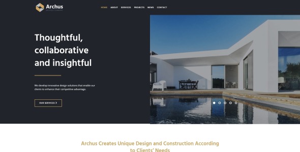 архитектор компании wordpress тема