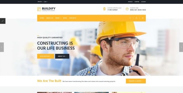 строительная компания joomla шаблон