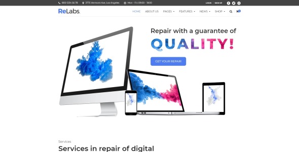 ремонт компьютера wordpress тема