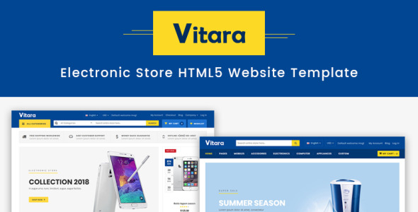 электронный магазин html5 шаблон сайта