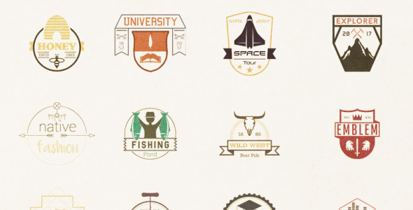 Шаблон логотипа на тему графика