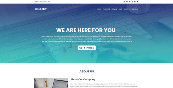 PSD шаблон на тему фотограф