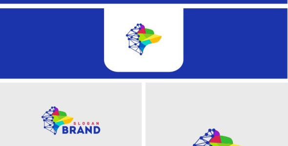 Шаблон логотипа на тему графика