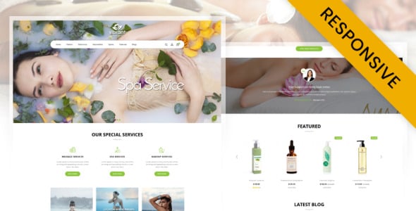 яркий шаблон opencart spa &amp; salon store