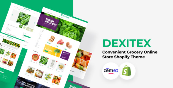 удобный продуктовый интернет-магазин shopify theme