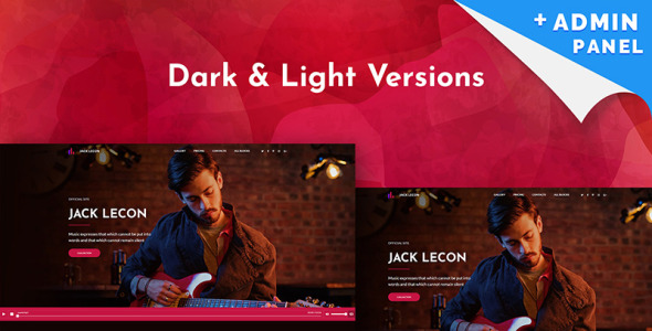 шаблон целевой страницы jack lecon singer