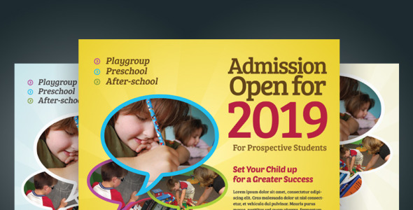 PSD шаблон на тему средняя школа