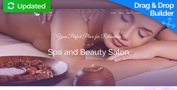 шаблон целевой страницы массажиста и салона красоты