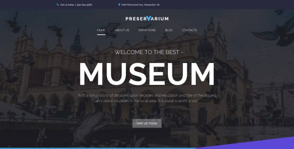 музей moto cms 3 шаблон