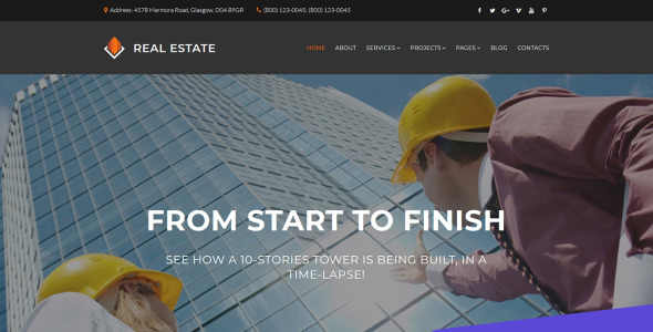 архитектура дизайн moto cms 3 шаблон