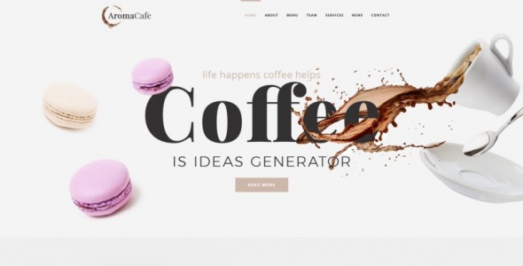 Coffee Shop Moto CMS HTML Template