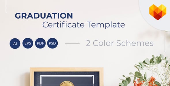 Шаблон сертификата на тему графика