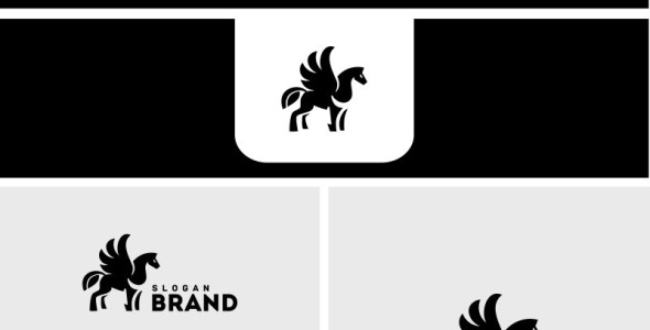 Шаблон логотипа на тему графика