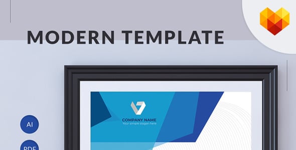 Шаблон сертификата на тему графика