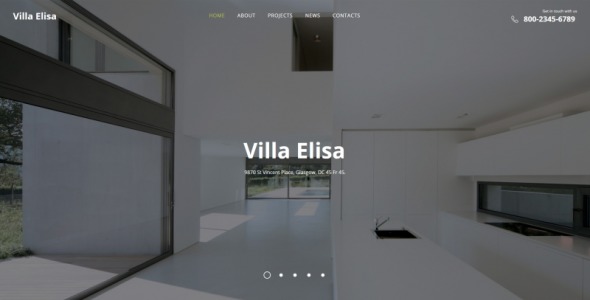недвижимость moto cms html шаблон