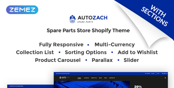 автозапчасти shopify тема