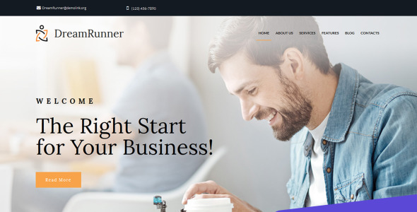 шаблон business bureau moto cms 3
