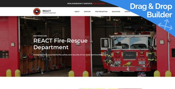 fire department premium moto cms 3 шаблон