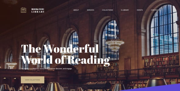 публичная библиотека премиум moto cms 3 шаблон