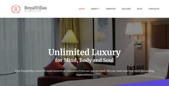 шаблон moto cms 3 для бронирования отелей