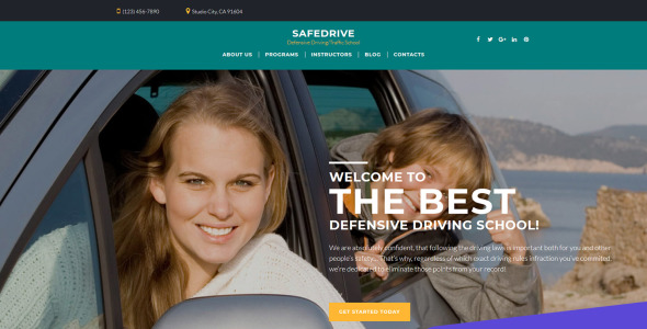 автошкола moto cms 3 шаблон