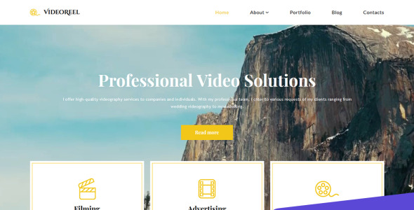 Videographer Moto CMS 3 Template