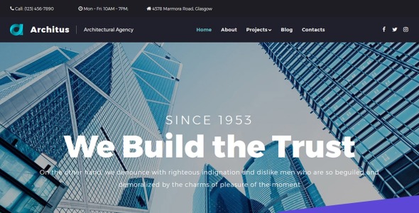 строительные услуги moto cms 3 шаблон
