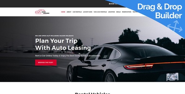 прокат автомобилей moto cms 3 шаблон