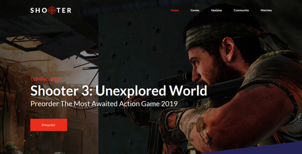 игровой премиум шаблон moto cms 3