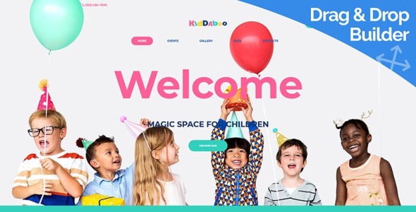 kid parties services moto cms 3 шаблон