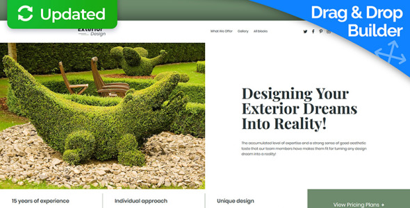 ландшафтный дизайн motocms 3 шаблон целевой страницы