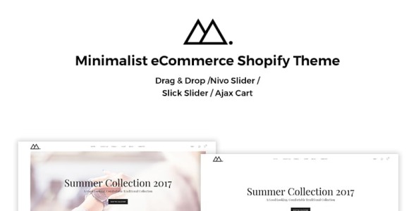 минимальная тема shopify